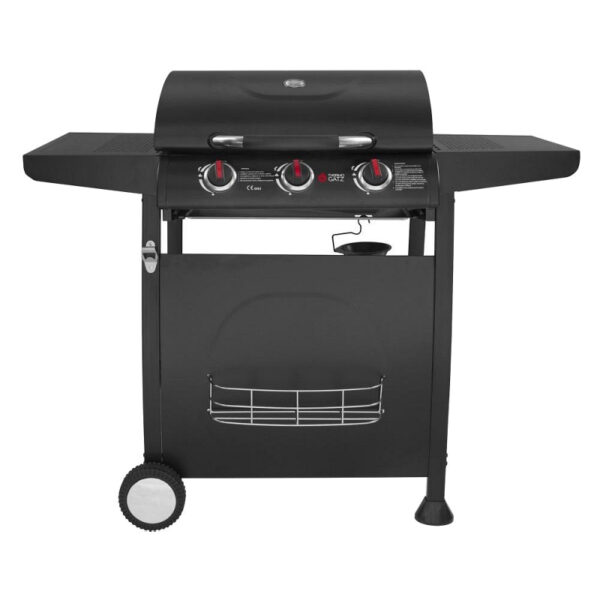 Thermogatz GS Grill Lite 3 1 Ψησταριά Υγραερίου Thermogatz GS Grill Lite Μαύρη με 3 Καυστήρες