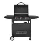 Thermogatz GS Grill Lite 3 2 Ψησταριά Υγραερίου Thermogatz GS Grill Lite Μαύρη με 3 Καυστήρες