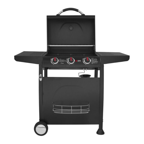 Thermogatz GS Grill Lite 3 2 Ψησταριά Υγραερίου Thermogatz GS Grill Lite Μαύρη με 3 Καυστήρες