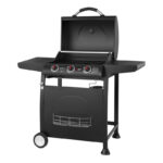 Thermogatz GS Grill Lite 3 4 Ψησταριά Υγραερίου Thermogatz GS Grill Lite Μαύρη με 3 Καυστήρες