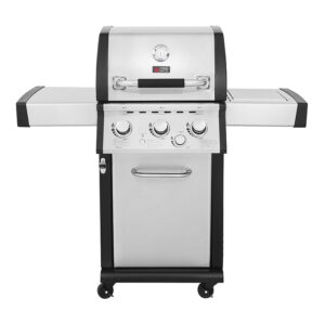 Ψησταριά Υγραερίου Thermogatz GS Grill Superior Inox/Μαύρη με 3 Καυστήρες και Πλαϊνή Εστία