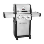 Ψησταριά Υγραερίου Thermogatz GS Grill Superior Inox/Μαύρη με 3 Καυστήρες και Πλαϊνή Εστία