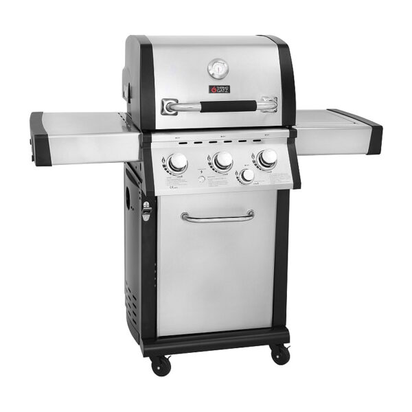 Ψησταριά Υγραερίου Thermogatz GS Grill Superior Inox/Μαύρη με 3 Καυστήρες και Πλαϊνή Εστία