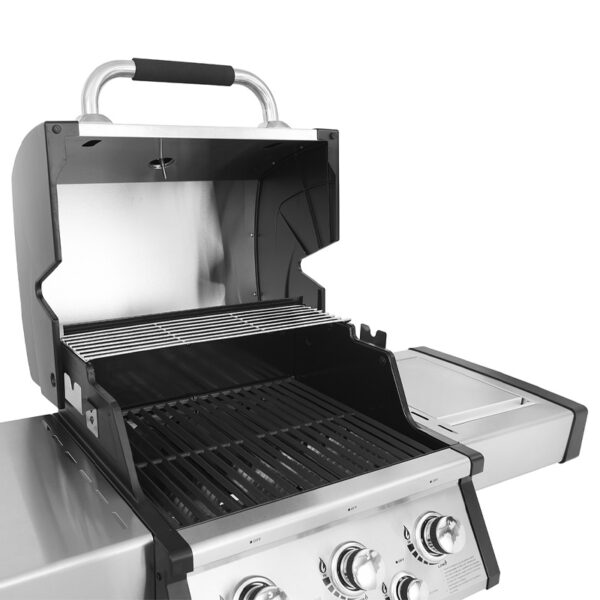 Ψησταριά Υγραερίου Thermogatz GS Grill Superior Inox/Μαύρη με 3 Καυστήρες και Πλαϊνή Εστία