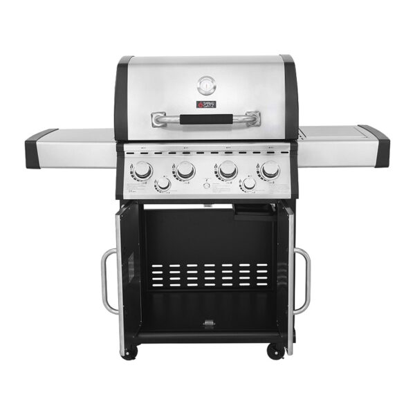 Ψησταριά Υγραερίου Thermogatz GS Grill Superior Inox/Μαύρη με 4+1 Καυστήρες και Πλαϊνή Εστία