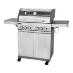 Ψησταριά Υγραερίου Thermogatz GS Grill View Inox με 4+1 Καυστήρες και Πλαϊνή Εστία