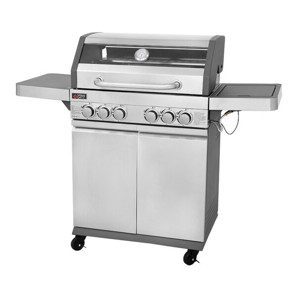Ψησταριά Υγραερίου Thermogatz GS Grill View Inox με 4+1 Καυστήρες και Πλαϊνή Εστία
