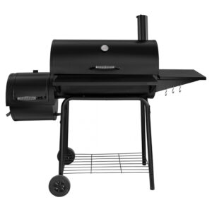 Ψησταριά Κάρβουνου Μεταλλική Thermogatz KRV-SMOKER 18 Μαύρη με Καπάκι