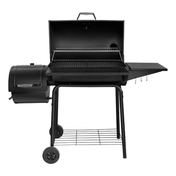 Ψησταριά Κάρβουνου Μεταλλική Thermogatz KRV-SMOKER 18 Μαύρη με Καπάκι