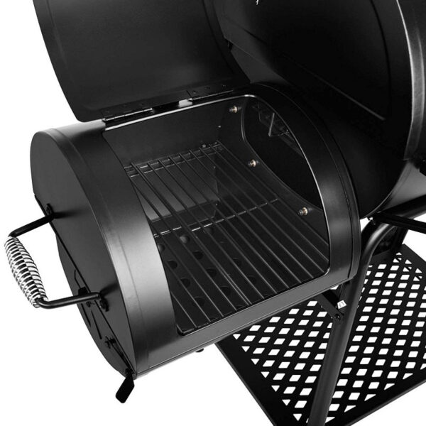 Ψησταριά Κάρβουνου Μεταλλική Thermogatz KRV-SMOKER 18 Μαύρη με Καπάκι