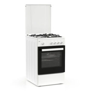 Κουζίνα Αερίου 43L Thermogatz TGS 151 WH Λευκή με Eστίες Αερίου & Καπάκι