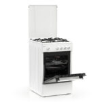 Κουζίνα Αερίου 43L Thermogatz TGS 151 WH Λευκή με Eστίες Αερίου & Καπάκι