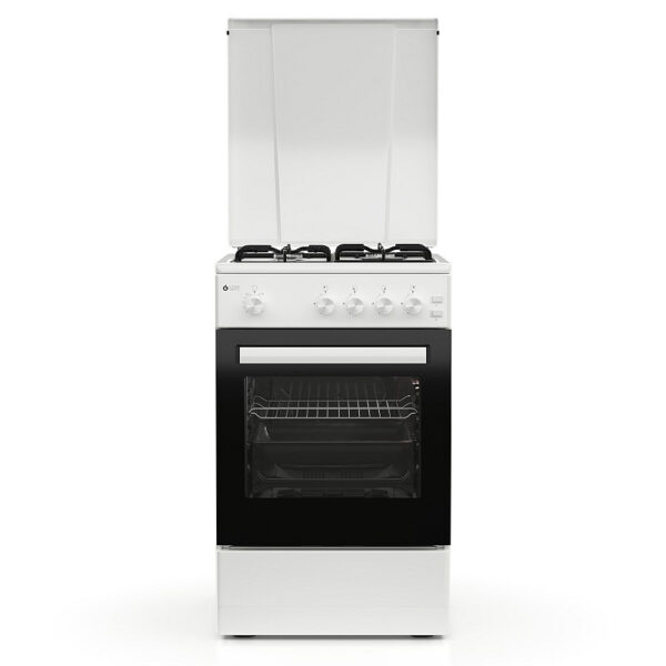 Κουζίνα Αερίου 43L Thermogatz TGS 151 WH Λευκή με Eστίες Αερίου & Καπάκι