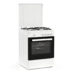 Κουζίνα Αερίου 55L Thermogatz TGS 161 WH Λευκή με Eστίες Αερίου & Καπάκι