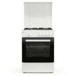 Κουζίνα Αερίου 55L Thermogatz TGS 161 WH Λευκή με Eστίες Αερίου & Καπάκι