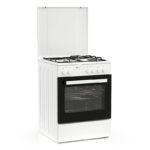 Κουζίνα Μικτή 56L Thermogatz TGS 3501 WH Λευκή με Eστίες Αερίου/Εμαγιέ & Καπάκι