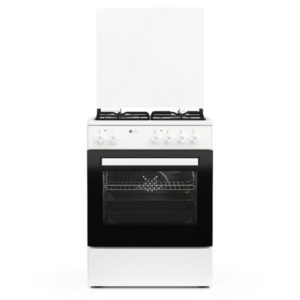 Κουζίνα Μικτή 60L Thermogatz TGS 3511 WH Λευκή με Eστίες Αερίου/Εμαγιέ & Καπάκι