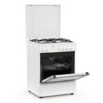 Κουζίνα Μικτή 56L Thermogatz TGS 3610 WH Λευκή με Eστίες Αερίου & Καπάκι