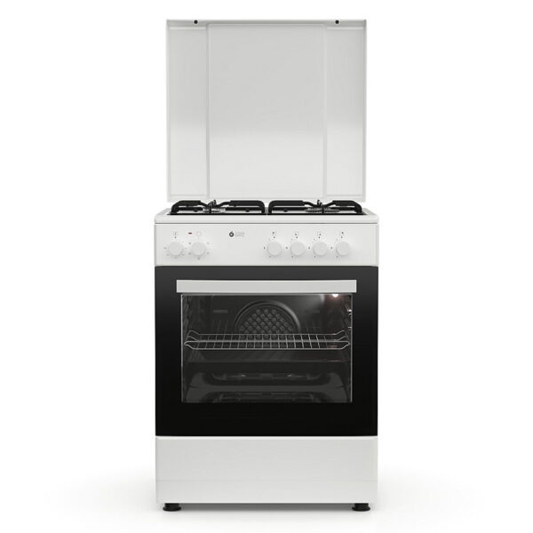 Κουζίνα Μικτή 56L Thermogatz TGS 3610 WH Λευκή με Eστίες Αερίου & Καπάκι