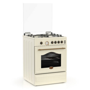 Κουζίνα Αερίου 49L Thermogatz TGS 4111 Μπεζ με Eστίες Αερίου & Καπάκι
