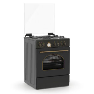 Κουζίνα Μικτή 60L Thermogatz TGS 4310 Ανθρακί με Eστίες Αερίου & Καπάκι
