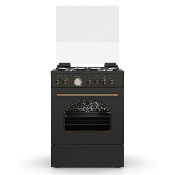 Κουζίνα Μικτή 60L Thermogatz TGS 4310 Ανθρακί με Eστίες Αερίου & Καπάκι