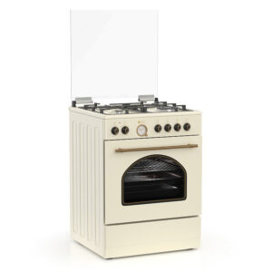Κουζίνα Μικτή 60L Thermogatz TGS 4320 Μπεζ με Eστίες Αερίου & Καπάκι