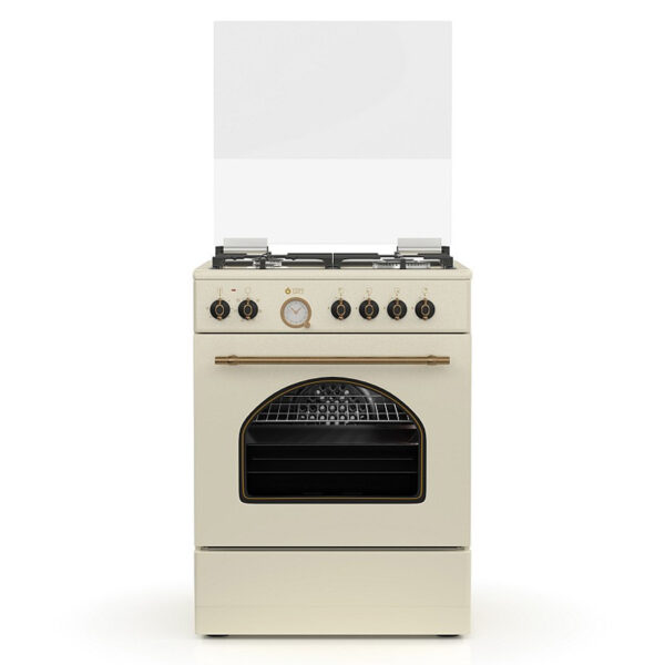 Κουζίνα Μικτή 60L Thermogatz TGS 4320 Μπεζ με Eστίες Αερίου & Καπάκι