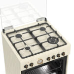 Κουζίνα Μικτή 60L Thermogatz TGS 4320 Μπεζ με Eστίες Αερίου & Καπάκι