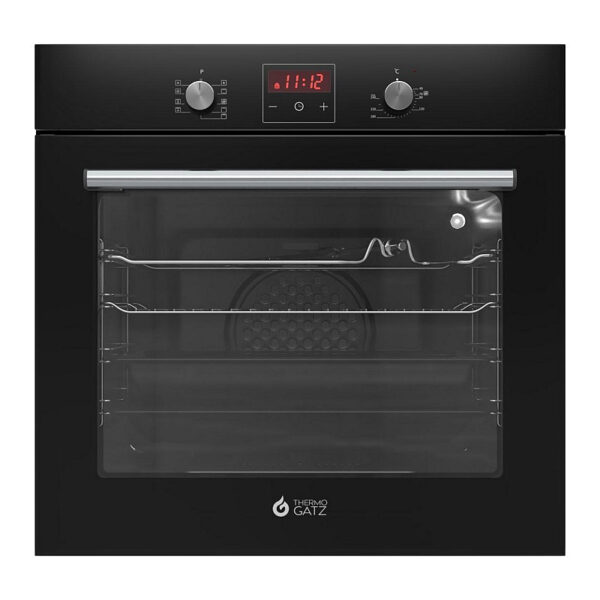 Εντοιχιζόμενος Φούρνος 60L Thermogatz TGS 4422 GL Μαύρος με Υδρόλυση