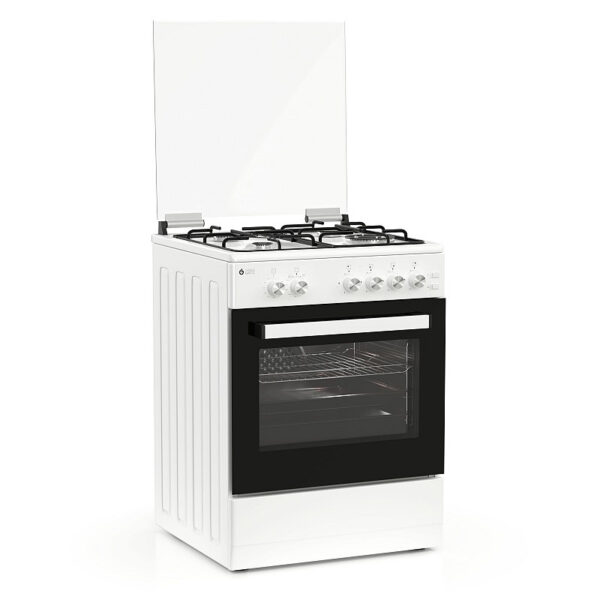 Κουζίνα Αερίου 49L Thermogatz TGS 5021 WH Λευκή με Eστίες Αερίου & Καπάκι
