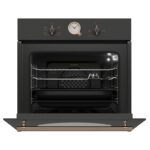 Εντοιχιζόμενος Φούρνος Αερίου 52L Thermogatz TGS 5511 BL Aνθρακί