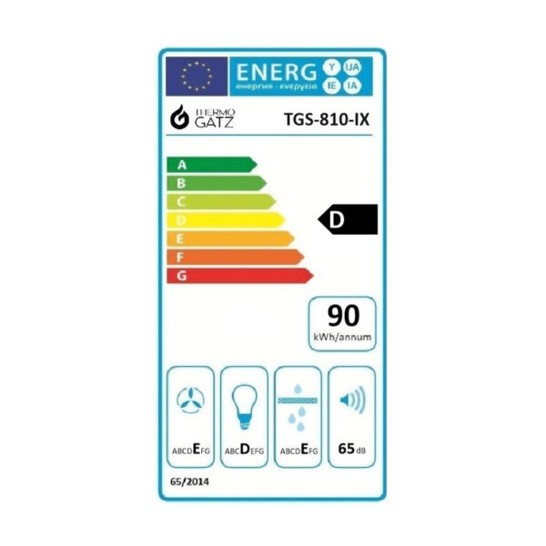 Απορροφητήρας Συρόμενος Thermogatz TGS 810 IX [Π60cm – 300m³/h]