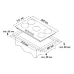 Αυτόνομη Εντοιχιζόμενη Εστία Αερίου Thermogatz TGS 9490 GL [Π86×Β52cm]