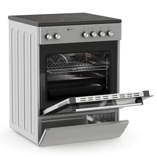 Ηλεκτρική Κουζίνα 60L Thermogatz TGS CER600 S Inox με Κεραμικές Εστίες