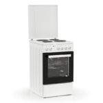 Ηλεκτρική Κουζίνα 47L Thermogatz TGS E50 WH Λευκή με Εμαγιέ Εστίες & Καπάκι