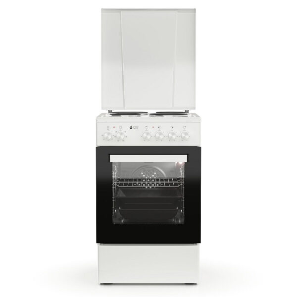 Ηλεκτρική Κουζίνα 47L Thermogatz TGS E50 WH Λευκή με Εμαγιέ Εστίες & Καπάκι