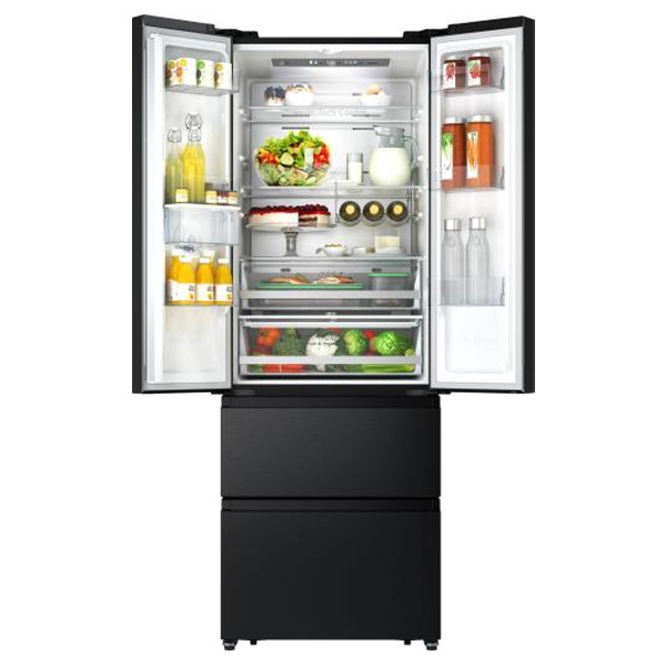 Ψυγείο Ντουλάπα Hisense RF632N4WFE Μαύρο [NoFrost/485L/Υ200×Π70cm]