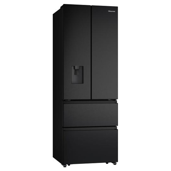 Ψυγείο Ντουλάπα Hisense RF632N4WFE Μαύρο [NoFrost/485L/Υ200×Π70cm]