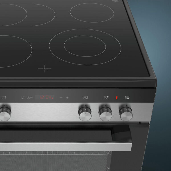 Ηλεκτρική Κουζίνα 66L Siemens HK9R30250 Inox με Κεραμικές Εστίες