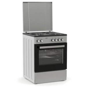 Ηλεκτρική Κουζίνα 80L Thermogatz TGS E8021 S Inox με Εμαγιέ Εστίες & Καπάκι