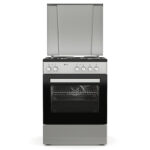 Ηλεκτρική Κουζίνα 80L Thermogatz TGS E8021 S Inox με Εμαγιέ Εστίες & Καπάκι