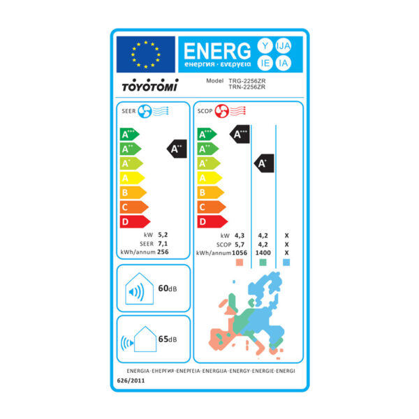 Κλιματιστικό Inverter 18000BTU Toyotomi Izuru Eco II TRN/TRG-2256ZR με Ιονιστή & Wi-Fi