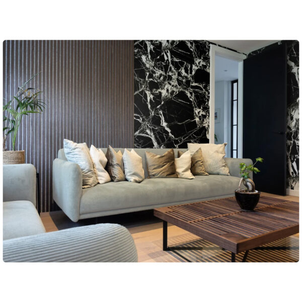 Πάνελ Τοίχου Black Ice από PVC [2.8×1.22m]