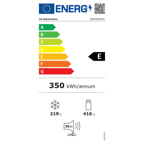 Ψυγείο Ντουλάπα LG GSGV81EPLL Μαύρο [NoFrost/635L/Υ179×Π91cm]