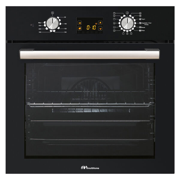 Εντοιχιζόμενος Φούρνος 65L MultiHome MH-6060 Μαύρος με Κατάλυση