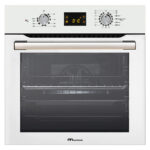 Εντοιχιζόμενος Φούρνος 65L MultiHome MH-6061 Λευκός με Κατάλυση