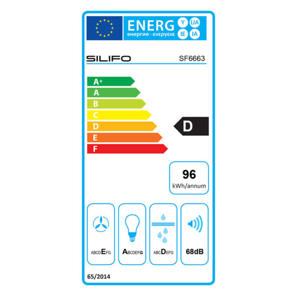 Απορροφητήρας Συρόμενος Silifo SF6663 Inox [Π60cm – 450m³/h]