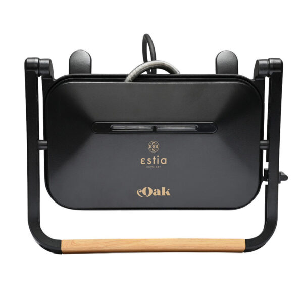 Τοστιέρα Estia Oak Μαύρη 1300W 06-18948