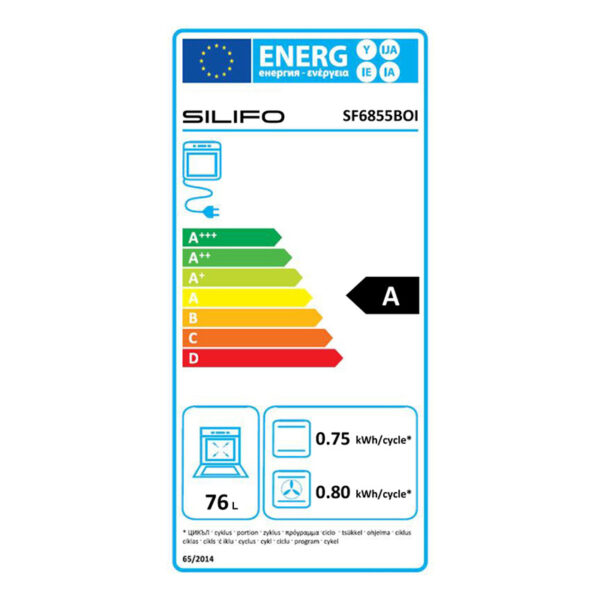 Εντοιχιζόμενος Φούρνος 76L Silifo SF6855BOI Inox